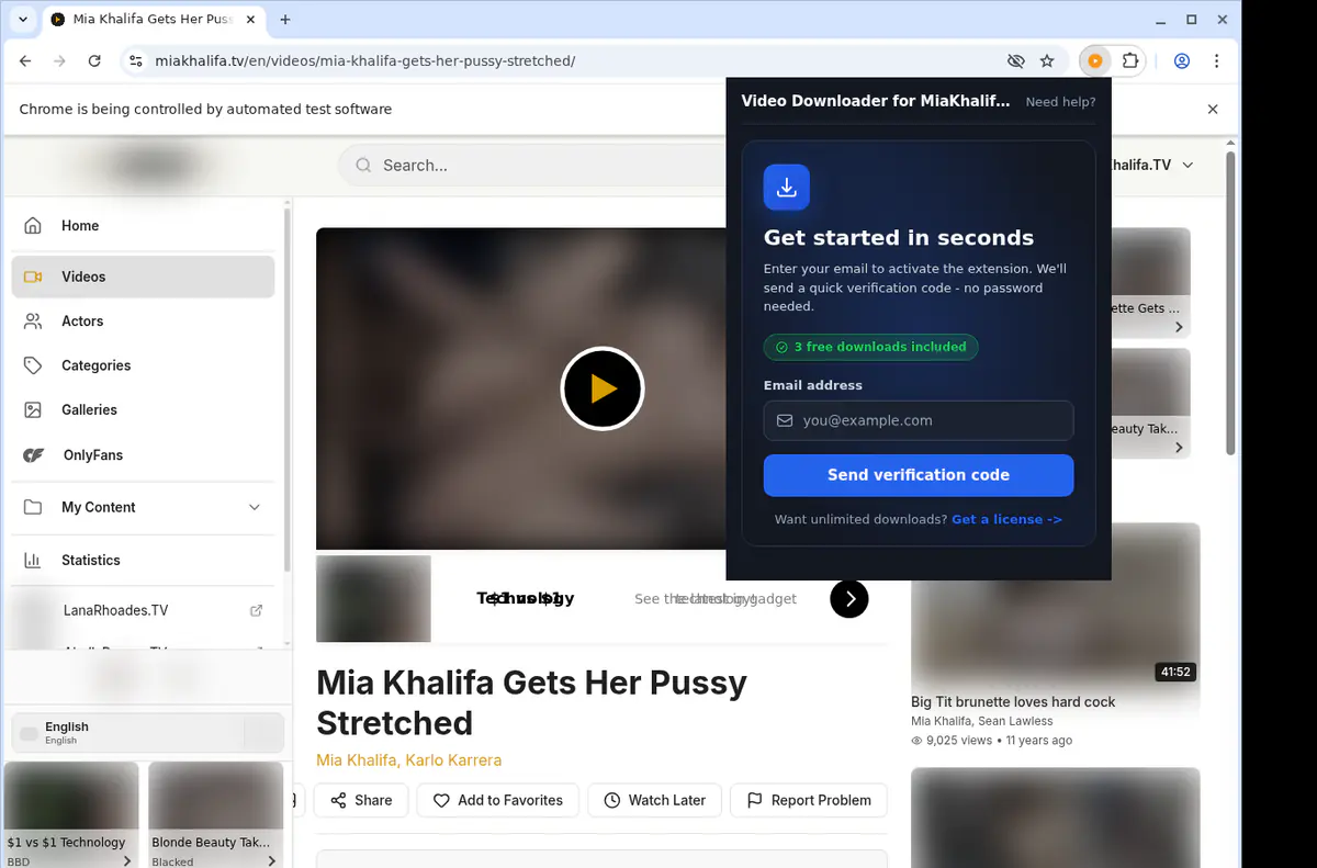 Mia Khalifa TV Video Downloader browser extension screenshot 5